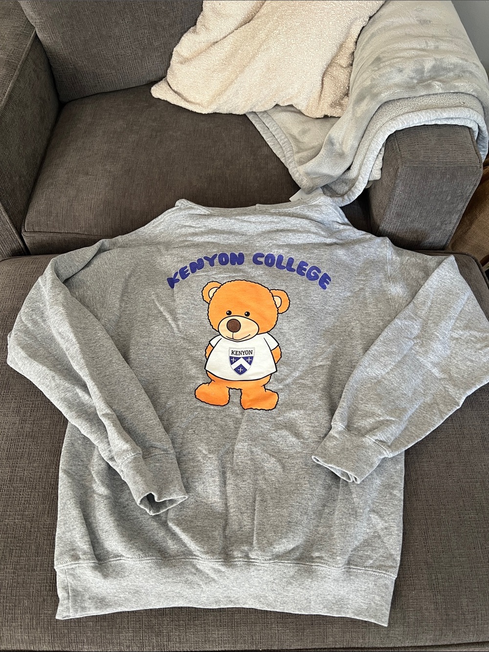 Custom Kenyon College Bear Graphic Sweatshirt